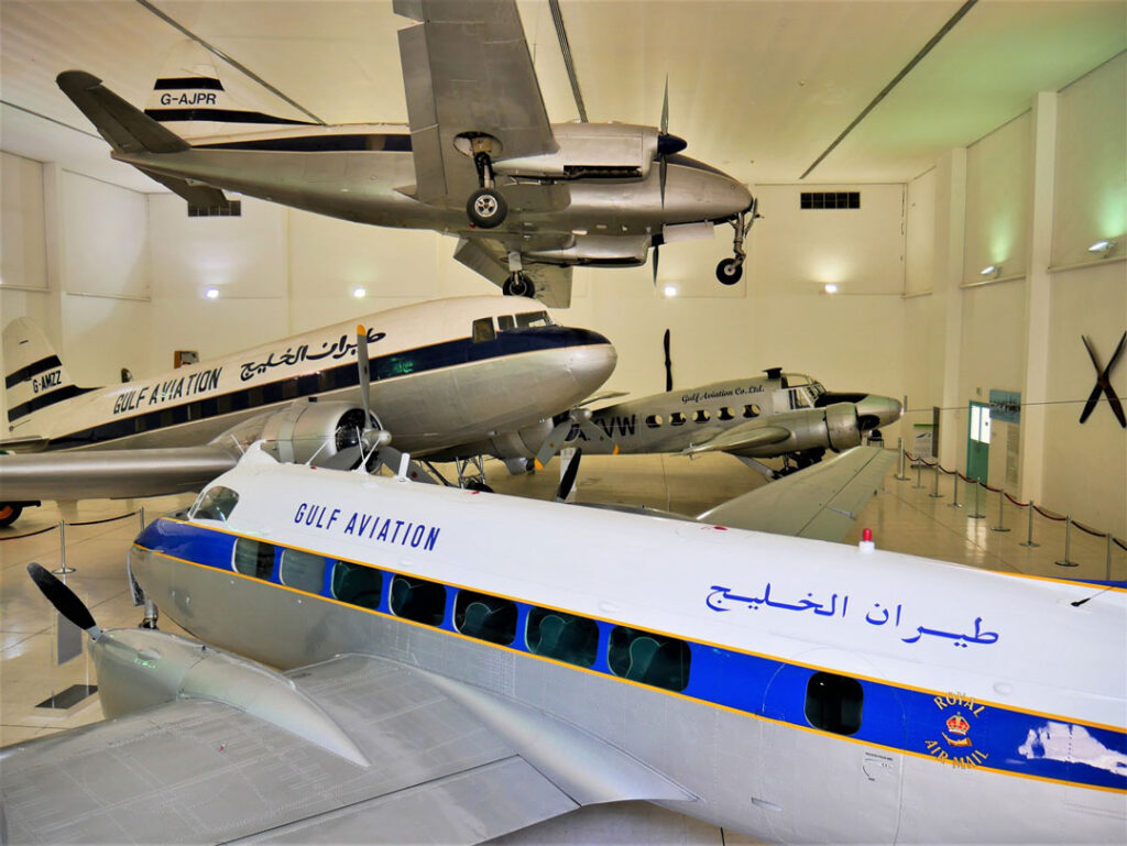 k 14 al mahatta museum hangar old airplanes on display Sharjah uae first airport